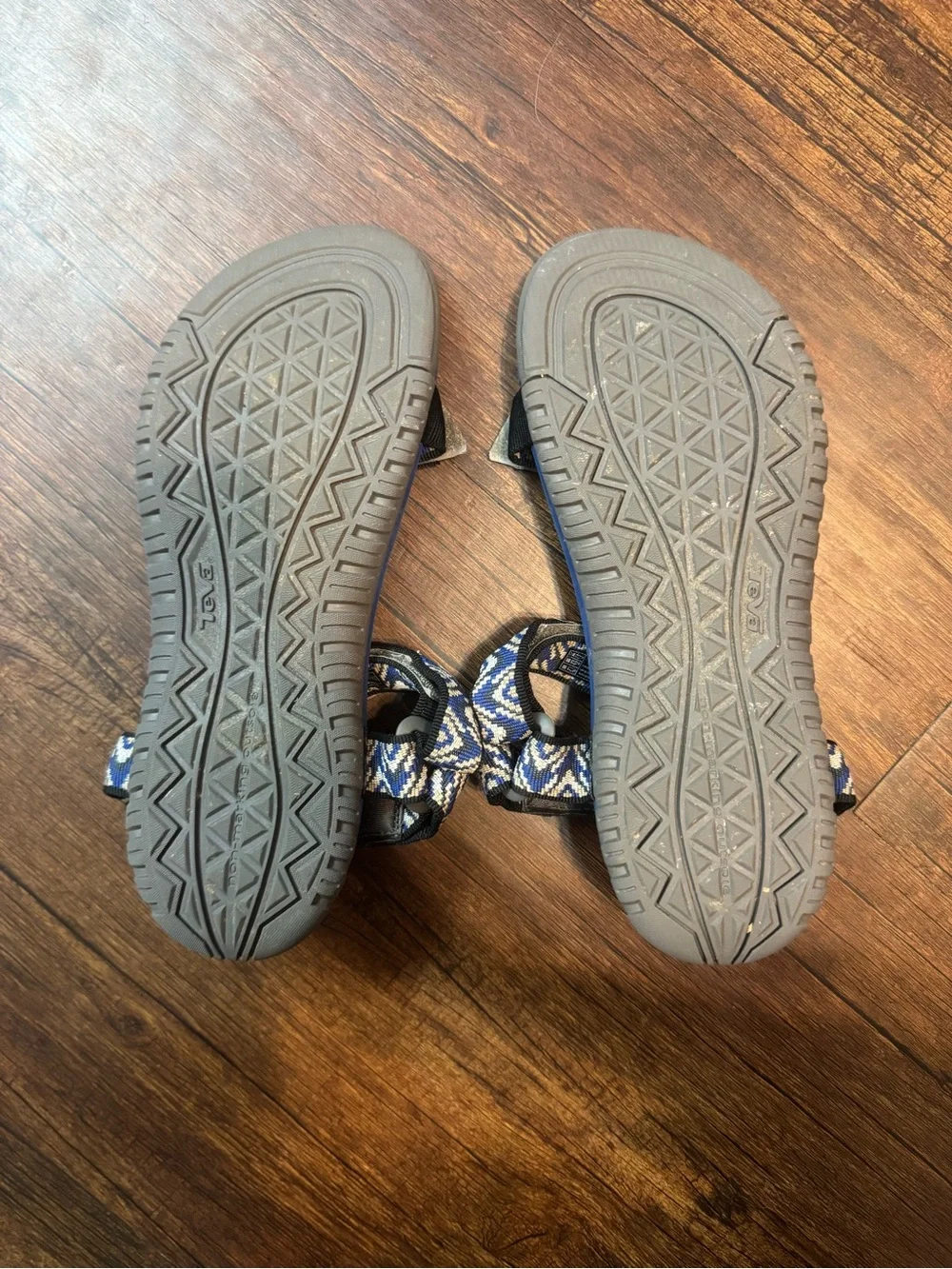 Teva Sandals Kids Hurricane 3 Blue & Cream Patterned Sports Sandals